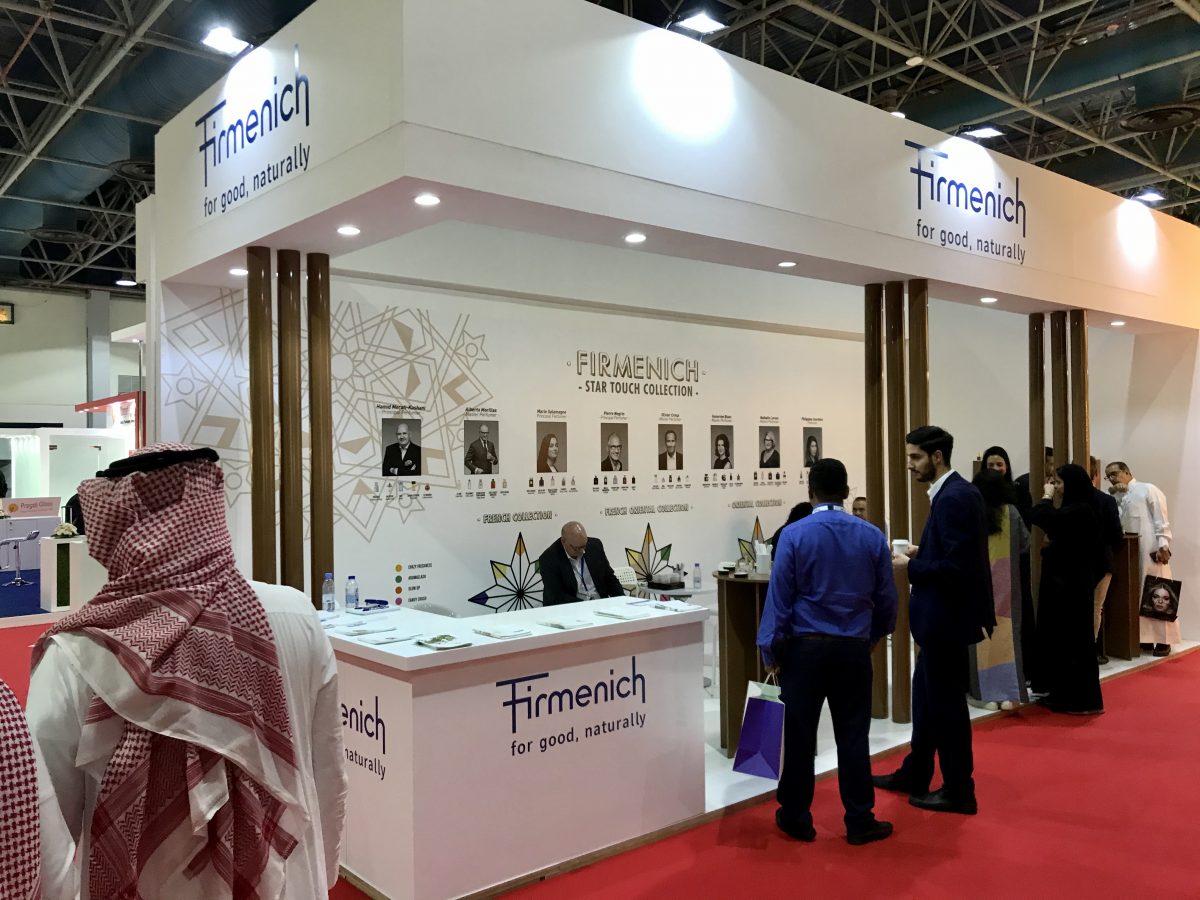 Firmenich booth at Beautyword 2019